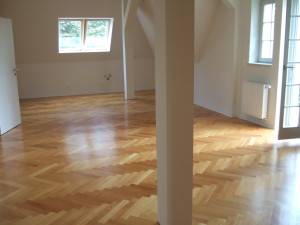 Admiralswohnung, Parkett Fischgrät